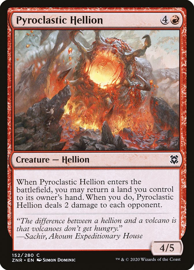 Pyroclastic Hellion [Zendikar Rising] | Pegasus Games WI