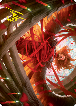 Sigarda's Imprisonment Art Card (Gold-Stamped Signature) [Innistrad: Crimson Vow Art Series] | Pegasus Games WI