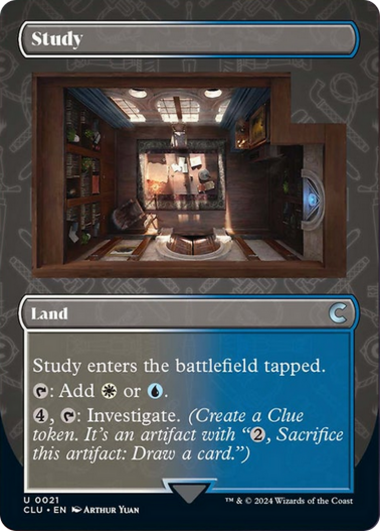 Study (Borderless) [Ravnica: Clue Edition] | Pegasus Games WI
