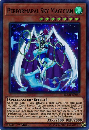 Performapal Sky Magician [INCH-EN047] Super Rare | Pegasus Games WI