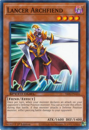 Lancer Archfiend [SS05-ENA16] Common | Pegasus Games WI