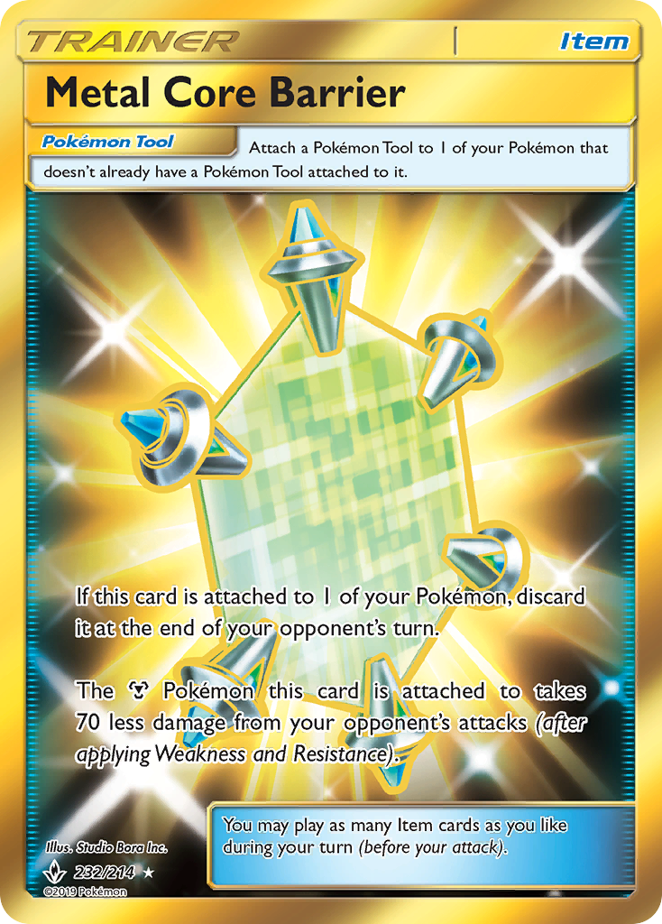 Metal Core Barrier (232/214) [Sun & Moon: Unbroken Bonds] | Pegasus Games WI