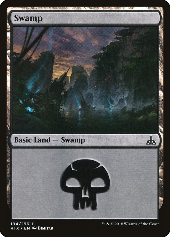 Swamp (194) [Rivals of Ixalan] | Pegasus Games WI