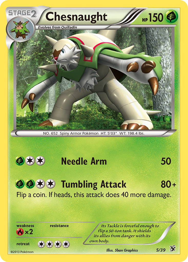 Chesnaught (5/39) [XY: Kalos Starter Set] | Pegasus Games WI