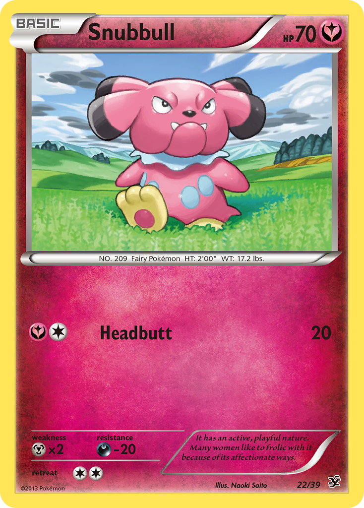 Snubbull (22/39) [XY: Kalos Starter Set] | Pegasus Games WI