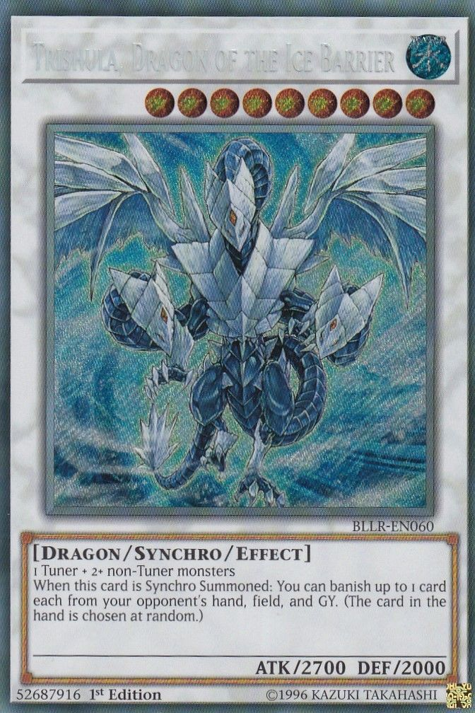 Trishula, Dragon of the Ice Barrier [BLLR-EN060] Secret Rare | Pegasus Games WI