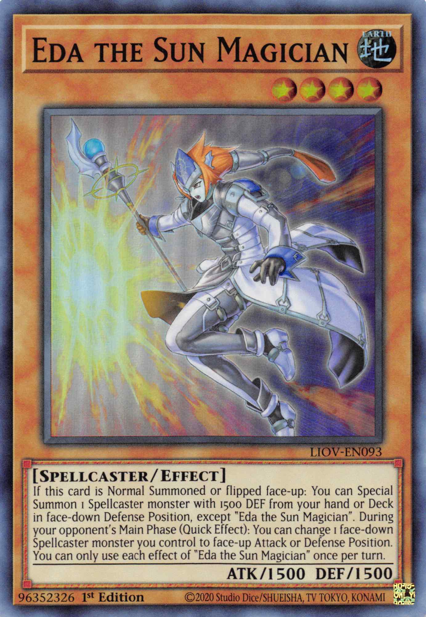Eda the Sun Magician [LIOV-EN093] Super Rare | Pegasus Games WI