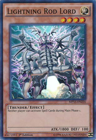 Lightning Rod Lord [MP15-EN216] Super Rare | Pegasus Games WI