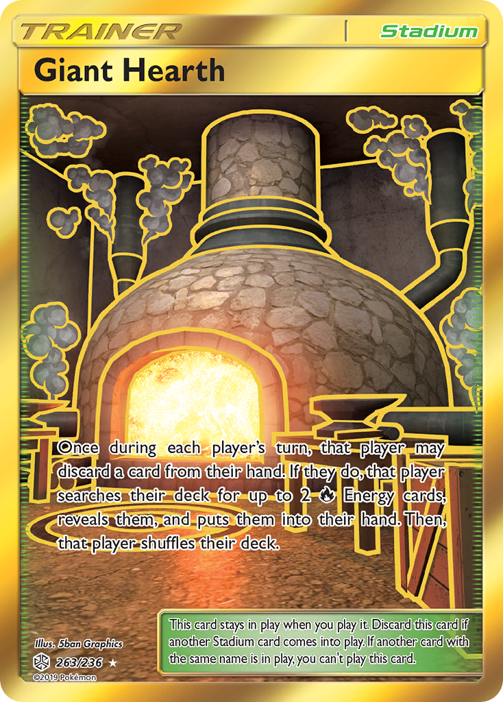 Giant Hearth (263/236) [Sun & Moon: Cosmic Eclipse] | Pegasus Games WI