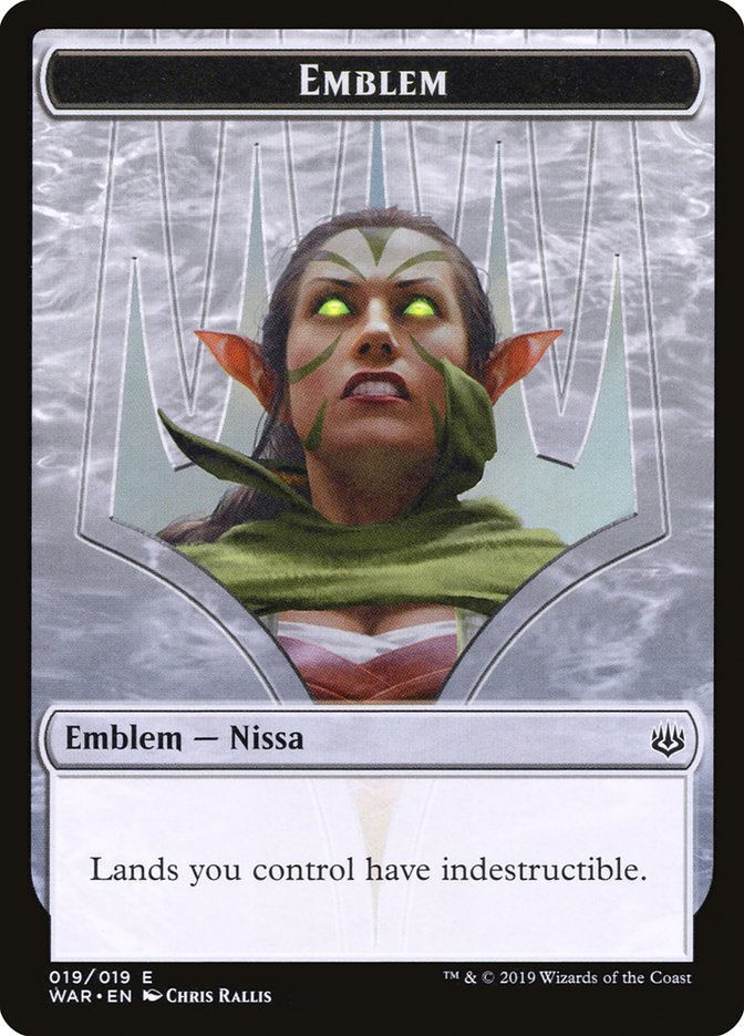 Nissa, Who Shakes the World Emblem [War of the Spark Tokens] | Pegasus Games WI