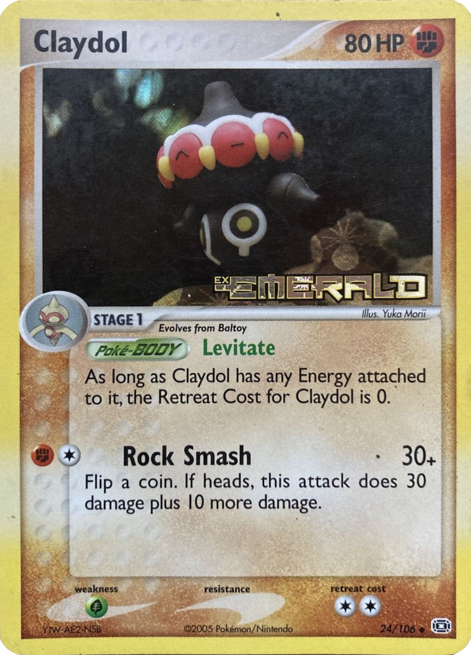 Claydol (24/106) (Stamped) [EX: Emerald] | Pegasus Games WI