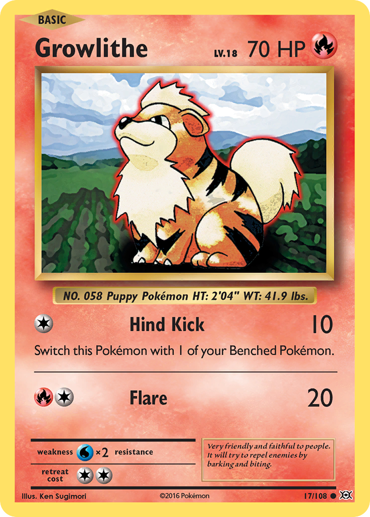 Growlithe (17/108) [XY: Evolutions] | Pegasus Games WI