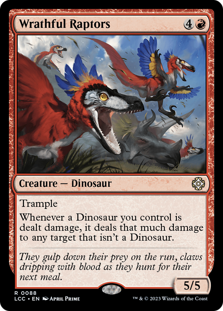 Wrathful Raptors [The Lost Caverns of Ixalan Commander] | Pegasus Games WI