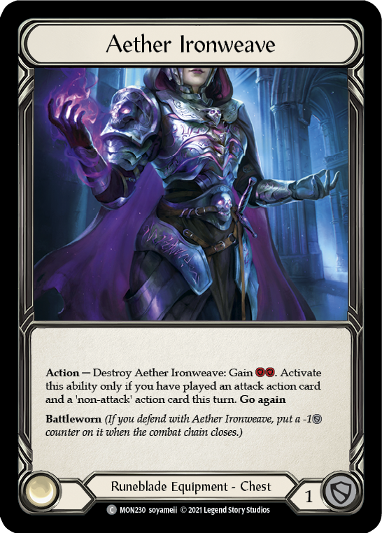 Aether Ironweave (Cold Foil) [MON230-CF] 1st Edition Cold Foil | Pegasus Games WI