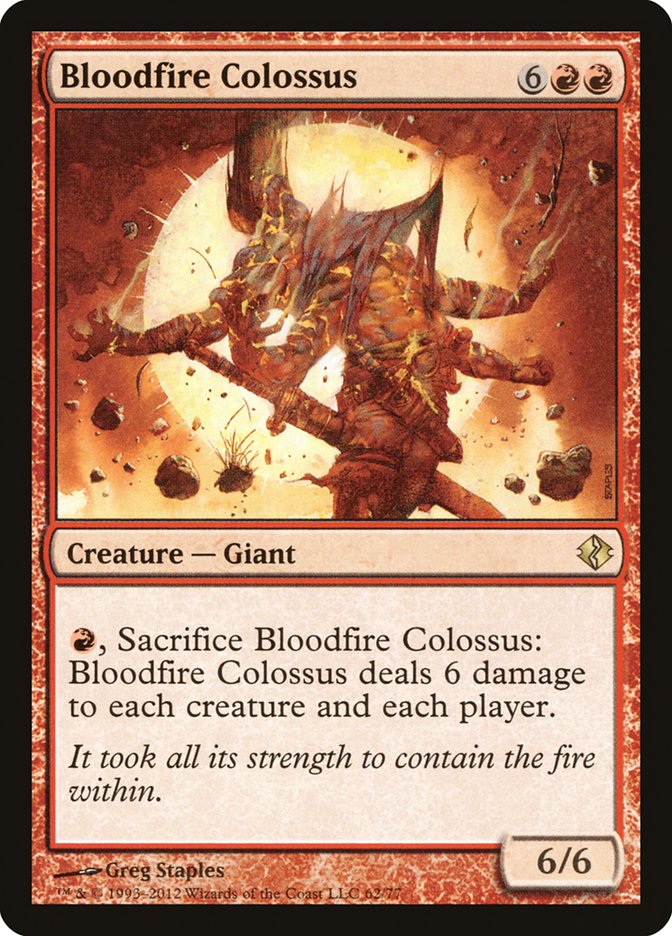 Bloodfire Colossus [Duel Decks: Venser vs. Koth] | Pegasus Games WI