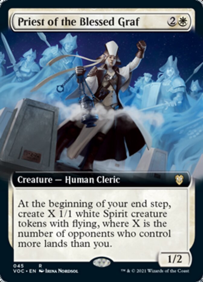 Priest of the Blessed Graf (Extended Art) [Innistrad: Crimson Vow Commander] | Pegasus Games WI