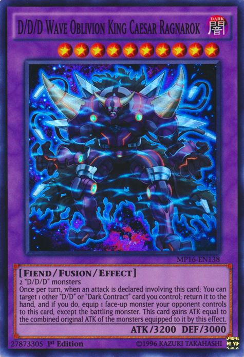 D/D/D Wave Oblivion King Caesar Ragnarok [MP16-EN138] Super Rare | Pegasus Games WI