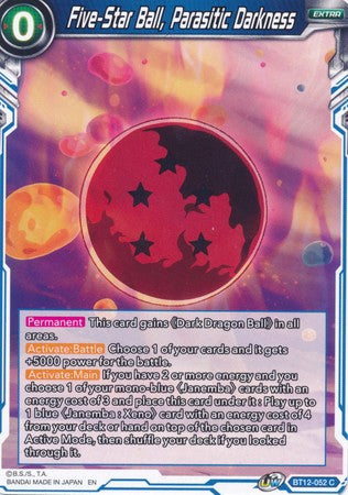 Five-Star Ball, Parasitic Darkness [BT12-052] | Pegasus Games WI