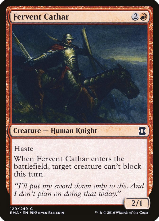 Fervent Cathar [Eternal Masters] | Pegasus Games WI