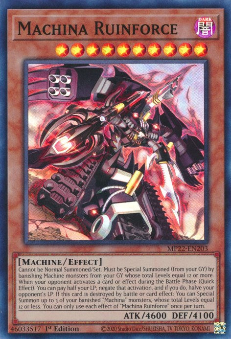 Machina Ruinforce [MP22-EN203] Super Rare | Pegasus Games WI