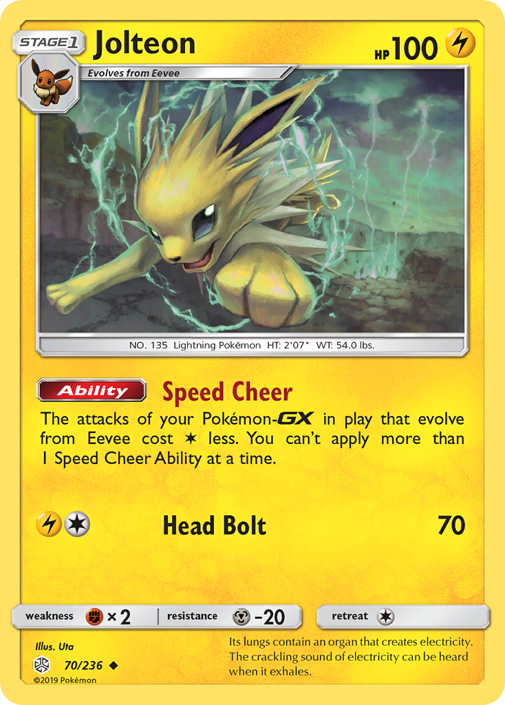 Jolteon (70/236) [Sun & Moon: Cosmic Eclipse] | Pegasus Games WI