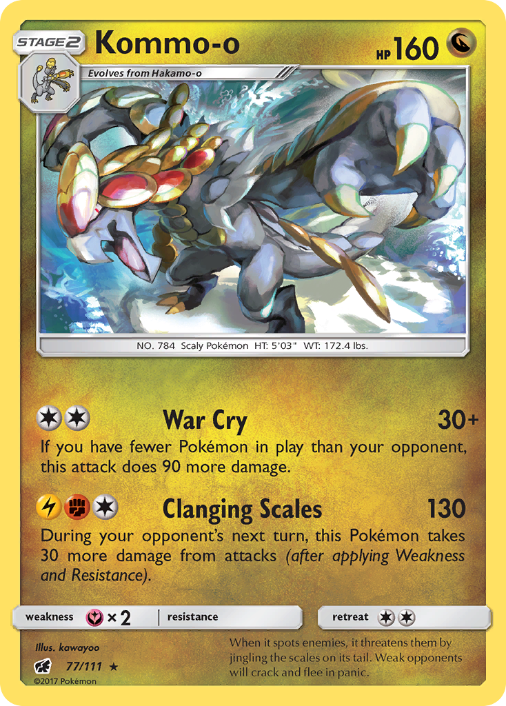 Kommo-o (77/111) [Sun & Moon: Crimson Invasion] | Pegasus Games WI