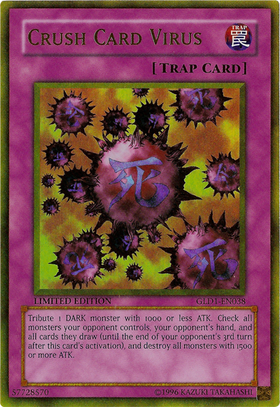 Crush Card Virus [GLD1-EN038] Gold Rare | Pegasus Games WI