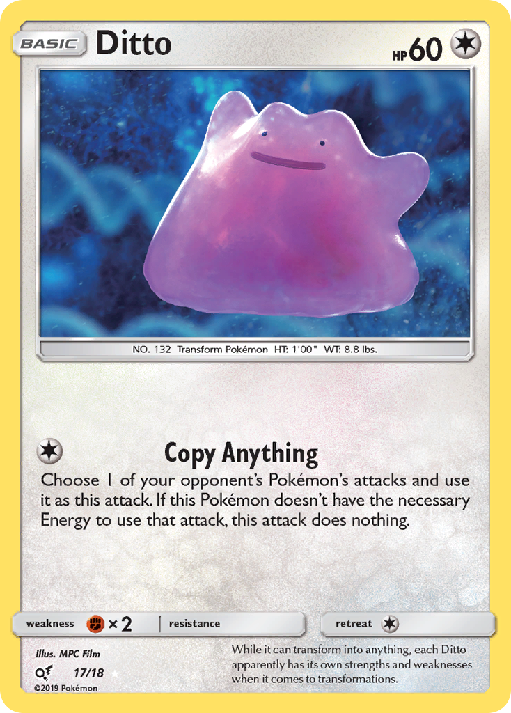 Ditto (17/18) [Sun & Moon: Detective Pikachu] | Pegasus Games WI