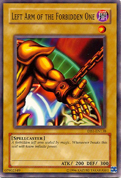 Left Arm of the Forbidden One [DB1-EN138] Common | Pegasus Games WI