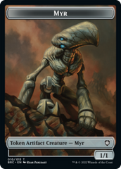 Myr // Powerstone Double-Sided Token [The Brothers' War Commander Tokens] | Pegasus Games WI