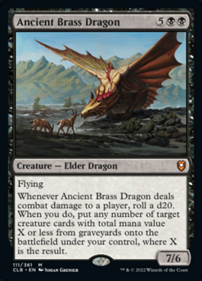 Ancient Brass Dragon [Commander Legends: Battle for Baldur's Gate] | Pegasus Games WI