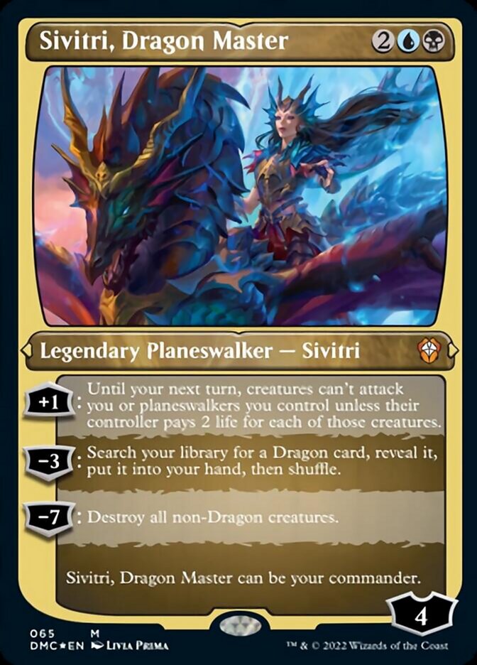 Sivitri, Dragon Master (Foil Etched) [Dominaria United Commander] | Pegasus Games WI