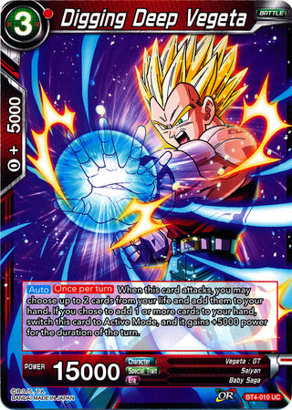 Digging Deep Vegeta [BT4-010] | Pegasus Games WI