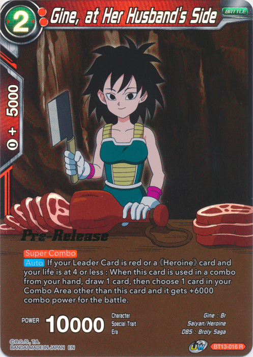 Gine, at Her Husband's Side (BT13-016) [Supreme Rivalry Prerelease Promos] | Pegasus Games WI