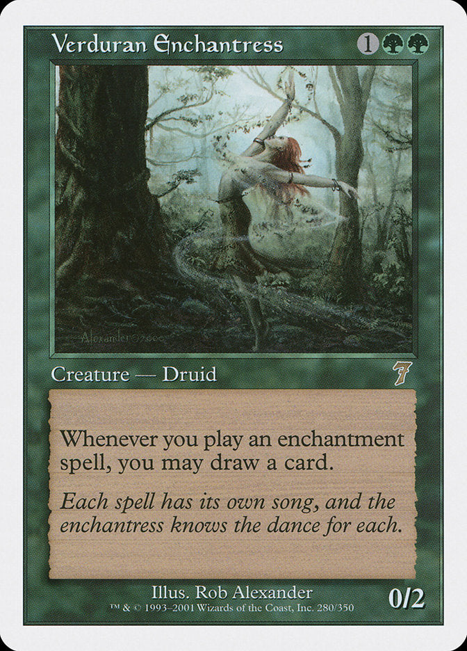 Verduran Enchantress [Seventh Edition] | Pegasus Games WI