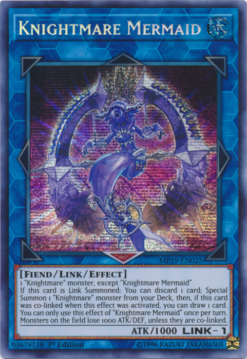 Knightmare Mermaid [MP19-EN025] Prismatic Secret Rare | Pegasus Games WI