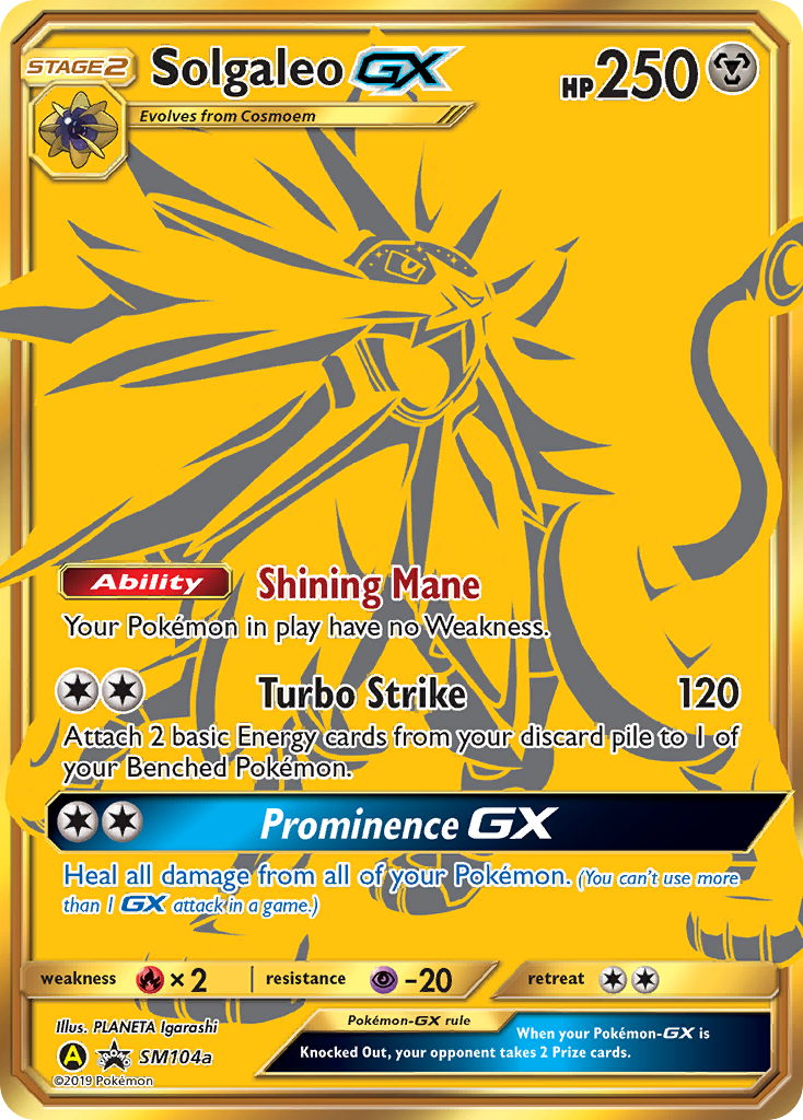 Solgaleo GX (SM104a) [Sun & Moon: Black Star Promos] | Pegasus Games WI