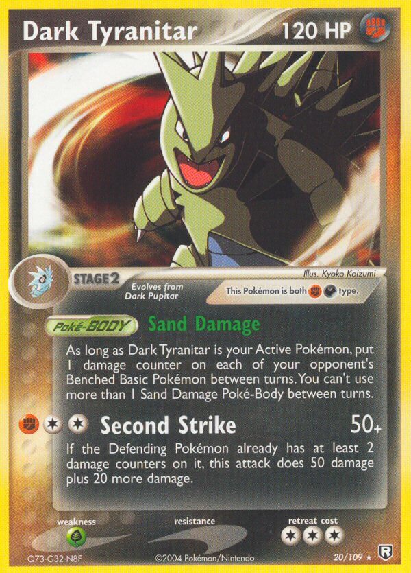 Dark Tyranitar (20/109) (Theme Deck Exclusive) [EX: Team Rocket Returns] | Pegasus Games WI