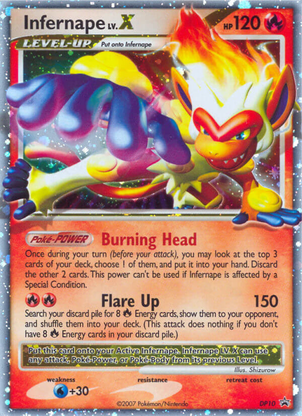 Infernape LV.X (DP10) [Diamond & Pearl: Black Star Promos] | Pegasus Games WI