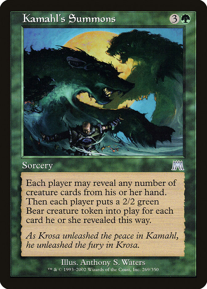Kamahl's Summons [Onslaught] | Pegasus Games WI