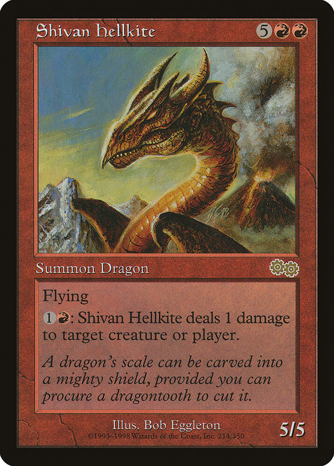 Shivan Hellkite [Urza's Saga] | Pegasus Games WI