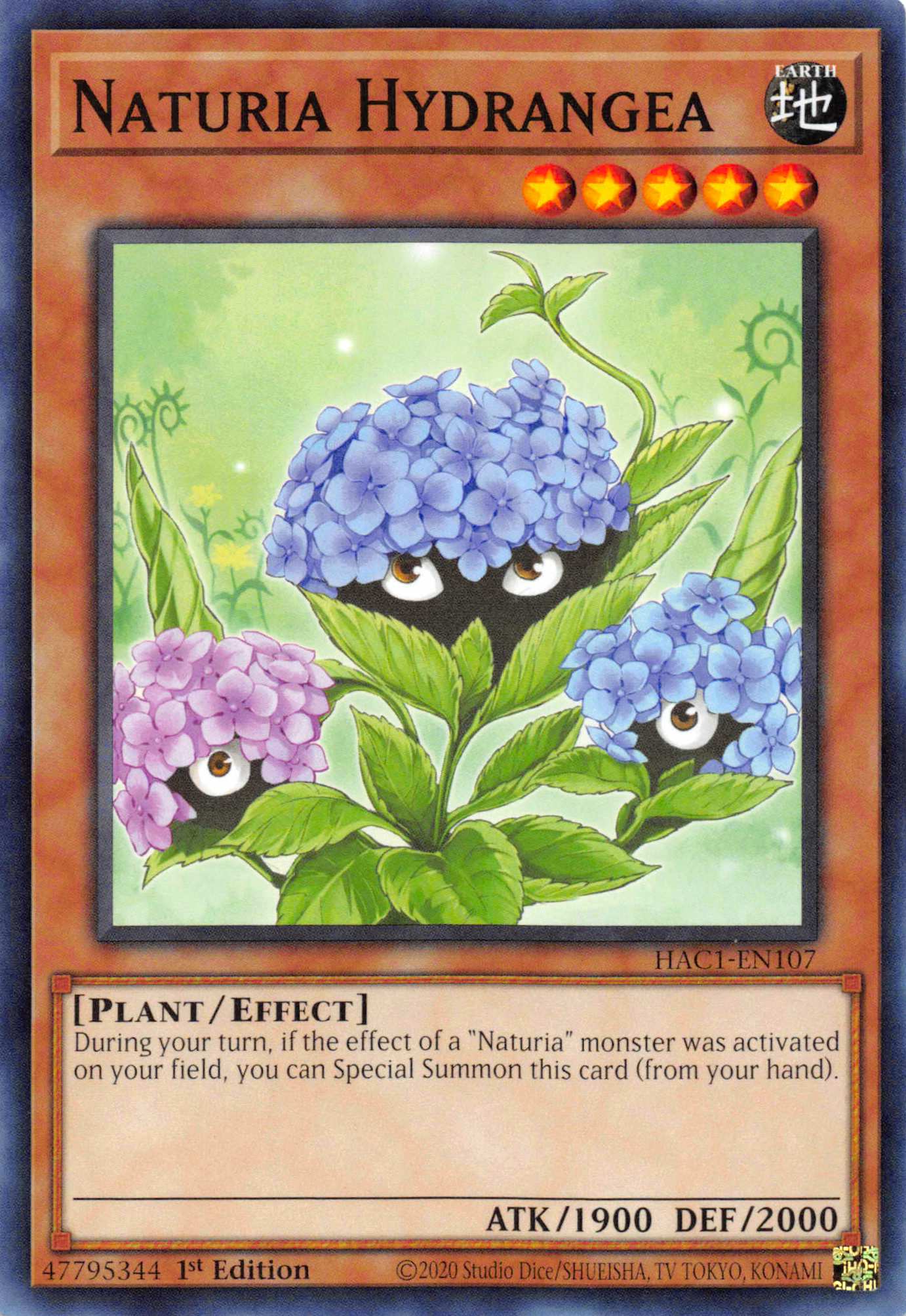 Naturia Hydrangea [HAC1-EN107] Common | Pegasus Games WI