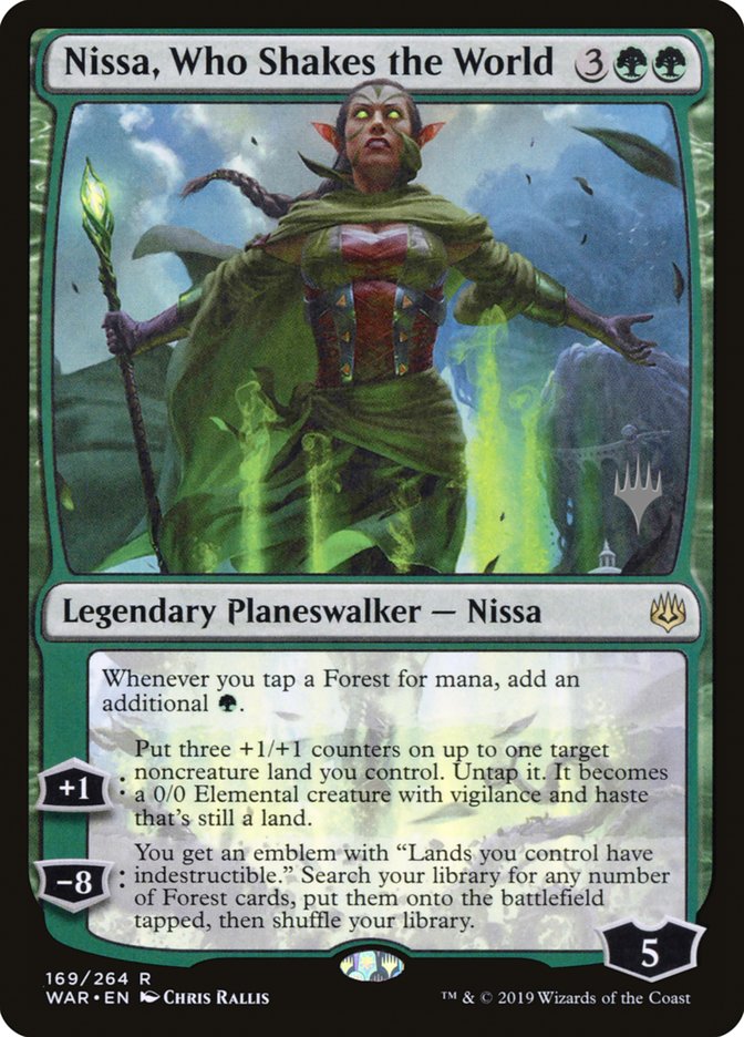 Nissa, Who Shakes the World (Promo Pack) [War of the Spark Promos] | Pegasus Games WI