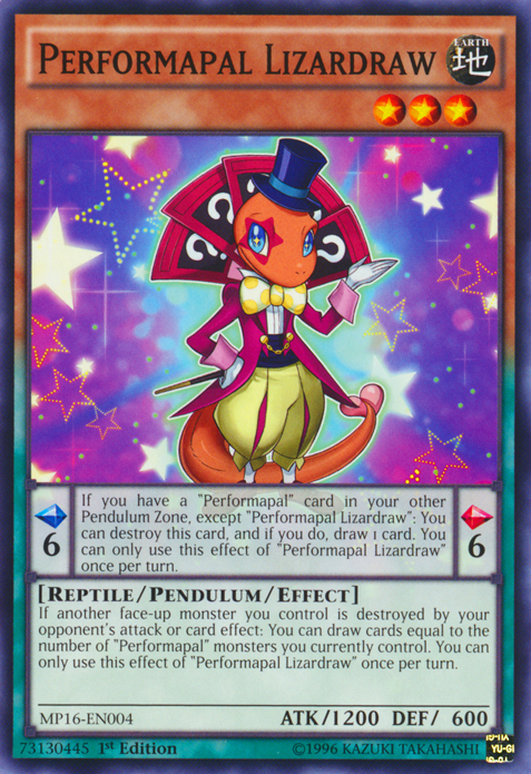 Performapal Lizardraw [MP16-EN004] Common | Pegasus Games WI