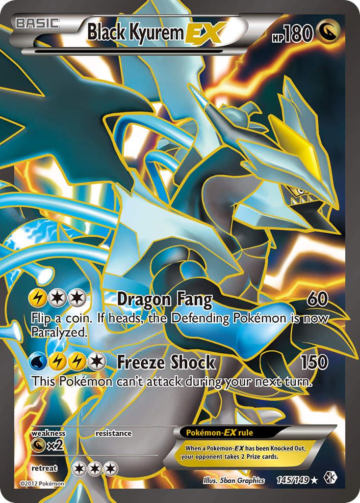 Black Kyurem EX (145/149) [Black & White: Boundaries Crossed] | Pegasus Games WI