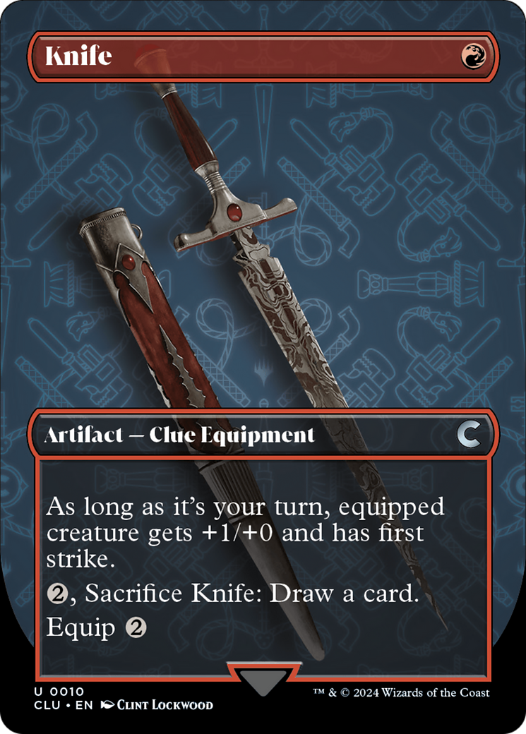 Knife (Borderless) [Ravnica: Clue Edition] | Pegasus Games WI