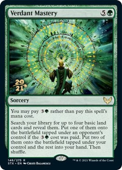 Verdant Mastery [Strixhaven: School of Mages Prerelease Promos] | Pegasus Games WI