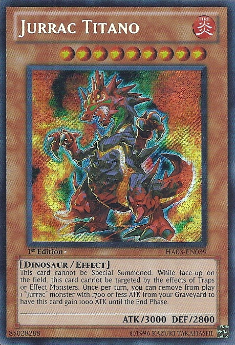 Jurrac Titano [HA03-EN039] Secret Rare | Pegasus Games WI