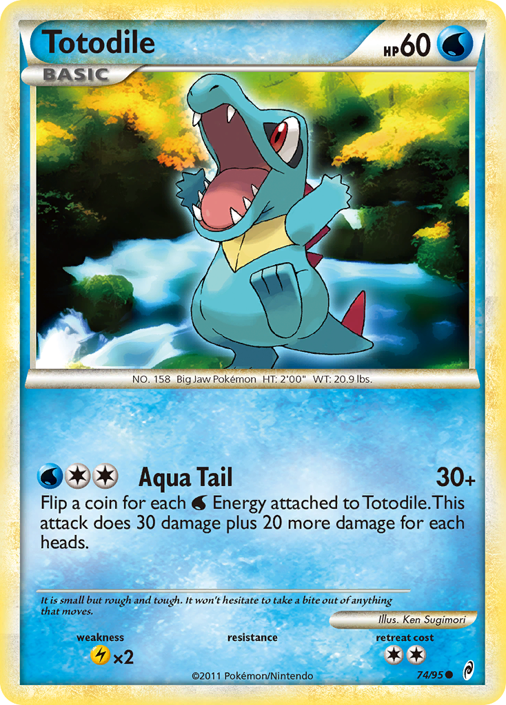 Totodile (74/95) [HeartGold & SoulSilver: Call of Legends] | Pegasus Games WI