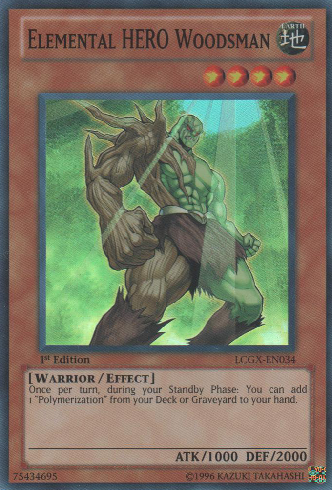 Elemental HERO Woodsman [LCGX-EN034] Super Rare | Pegasus Games WI